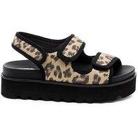 Rocket Dog Balmy Dexter Leopard Print Sandal - Tan