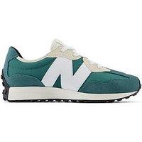 New Balance Junior 327 Lace Up Trainers -Green - New Spruce