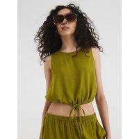 River Island Puffball Top - Lime