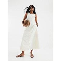 River Island Cut Out Maxi Dress - Cream