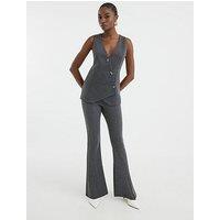River Island Pinstripe Trouser - Grey