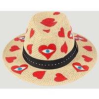 Sorena Hearts Straw Hat