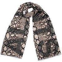 Allsaints Flow Print Pareo Scarf - Ecru Sage - White