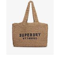 Superdry Raffia City Tote Bag