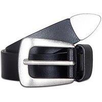 Allsaints 32Mm Belt With Metal Tip - Black