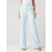 Style Cheat Tailored Straight Leg Trouser - Blue