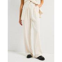 Style Cheat Claire Linen Trouser - Cream