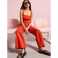 Style Cheat Linen Trouser - Red