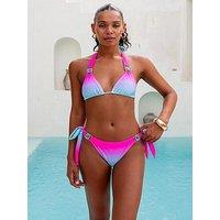 Moda Minx Club Tropicana Triangle Bikini Top - Bubblegum Shooter