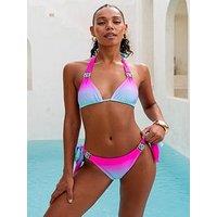 Moda Minx Club Tropicana Tie Side Full Bum Bikini Bottom - Bubblegum Shooter