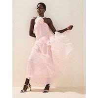 V By Very Pink Corsage Maxi Dress - Pink