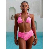 Moda Minx Amour High Wasit Bikini Bottom - Candy Pink (Candy Crystal)
