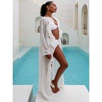 Moda Minx Maxi Kimono - White