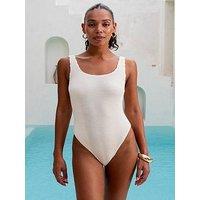 Moda Minx Scrunch Scoop Swimsuit In Coconut