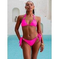 Moda Minx Amour Triangle Bikini Top - Hot Pink