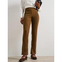 V By Very Split Slim Flare - Brown