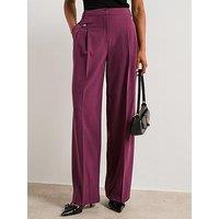 V By Very Wide Leg Trouser - Purple
