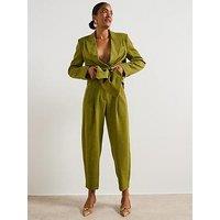 V By Very Barrel Leg Trouser - Green