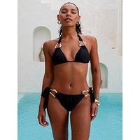 Moda Minx Iregular Hoop Triangle Top - Black