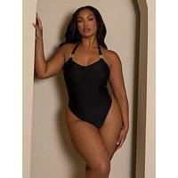 Moda Minx Curve Swimsuit In - Black