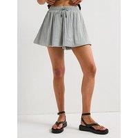 V By Very Pleated Shorts - Grey