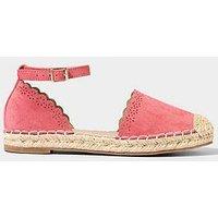Joe Browns Pretty Scallop Strappy Espadrilles - Coral