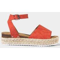 Joe Browns Sea Breeze Espadrille Sandals - Orange