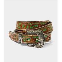Joe Browns High Noon Western Tooled Belt - Brown