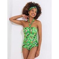 Joe Browns Rio Tropics Tankini Top - Green