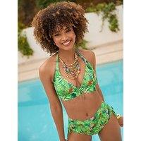 Joe Browns Rio Tropics Bikini Halter Top - Green