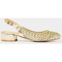 Joe Browns Sweet Serenade Slingback Shoes - Gold