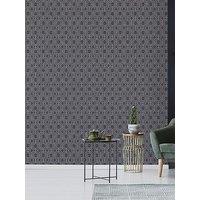 Superfresco Easy Luxe Geo - Navy Wallpaper