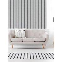 Superfresco Stripe - Flat White Wallpaper