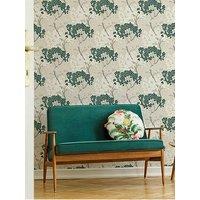 Fresco Lykke Tree - Dark Green Wallpaper