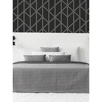 Superfresco Panel Glitter Geo - Charcoal Wallpaper