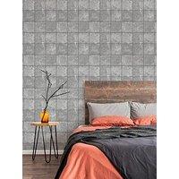 Fresco Industrial Tile - Concrete Wallpaper