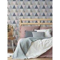 Fresco Harlequin - Navy / Pink Wallpaper