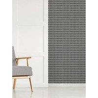 Superfresco Luxe Ogee - Black / Silver Wallpaper