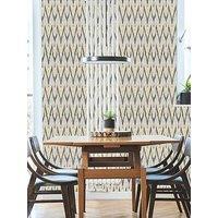 Superfresco Homespun Geo - Ochre Wallpaper