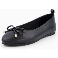Everyday Extra Wide Ballerina Pumps - Black