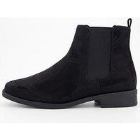 V By Very Wide Fit Ankle Boots - Black