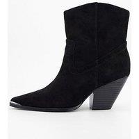 V By Very Western Ankle Boot - Black