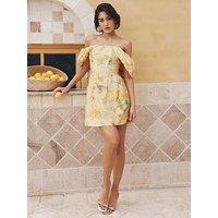 Forever New Jacquie Off Shoulder Mini Dress - Multi