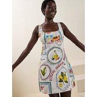 Forever New Hadley Cutout Ruched Back Mini Dress - Multi