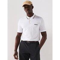 Boss Mens Golf Paddy Pro Regular Fit Polo T-Shirt - White