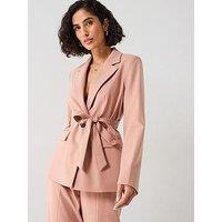 Forever New Iris Belted Blazer - Pink