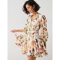 Forever New Wesley Printed Skater Mini Dress - Multi