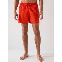 Emporio Armani Bodywear Logo Print Swimshorts - Red