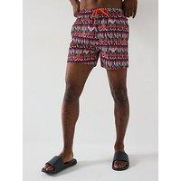 Emporio Armani Bodywear Logo Print Swim Short - Multi