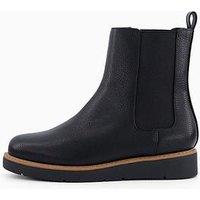 V By Very Flatform Chelsea Ankle Boot - Black